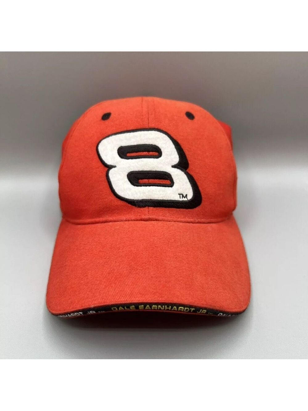 Vintage Dale Earnhardt #8 Nascar Winners Circle Carpet Logo Red Cap Hat
